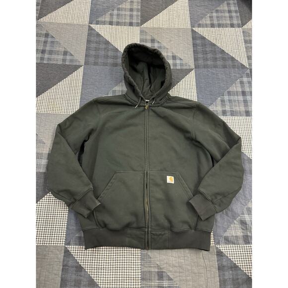 Modern Carthart Mens Loose Fitting Midweight Full-Zip Sweatshirt Mens Size L BLK - Picture 1 of 7